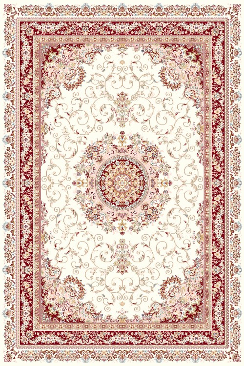 Монгольский ковер Hunnu 6C2264_167 Красный